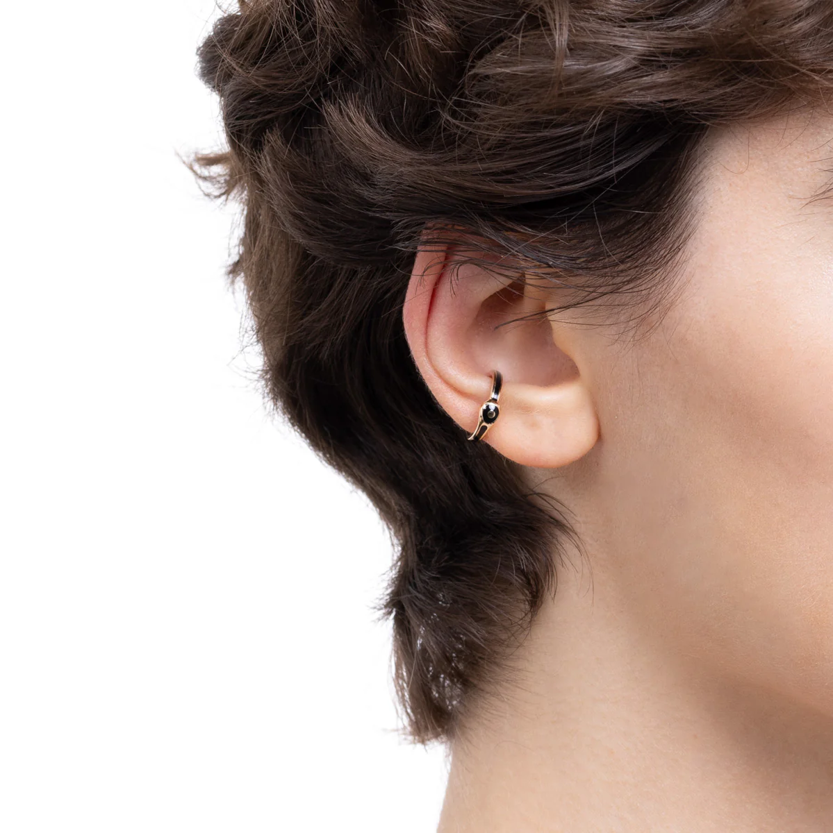 BIRD OF PARADISE Ear Cuff in Jet Black - Image 2