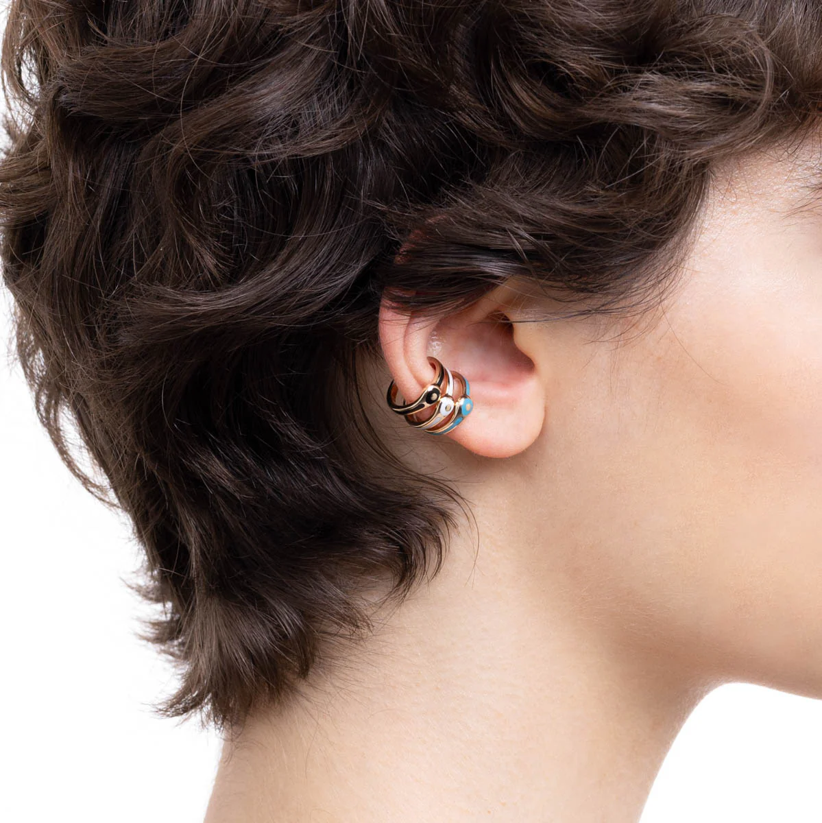 BIRD OF PARADISE Ear Cuff in Jet Black - Image 6
