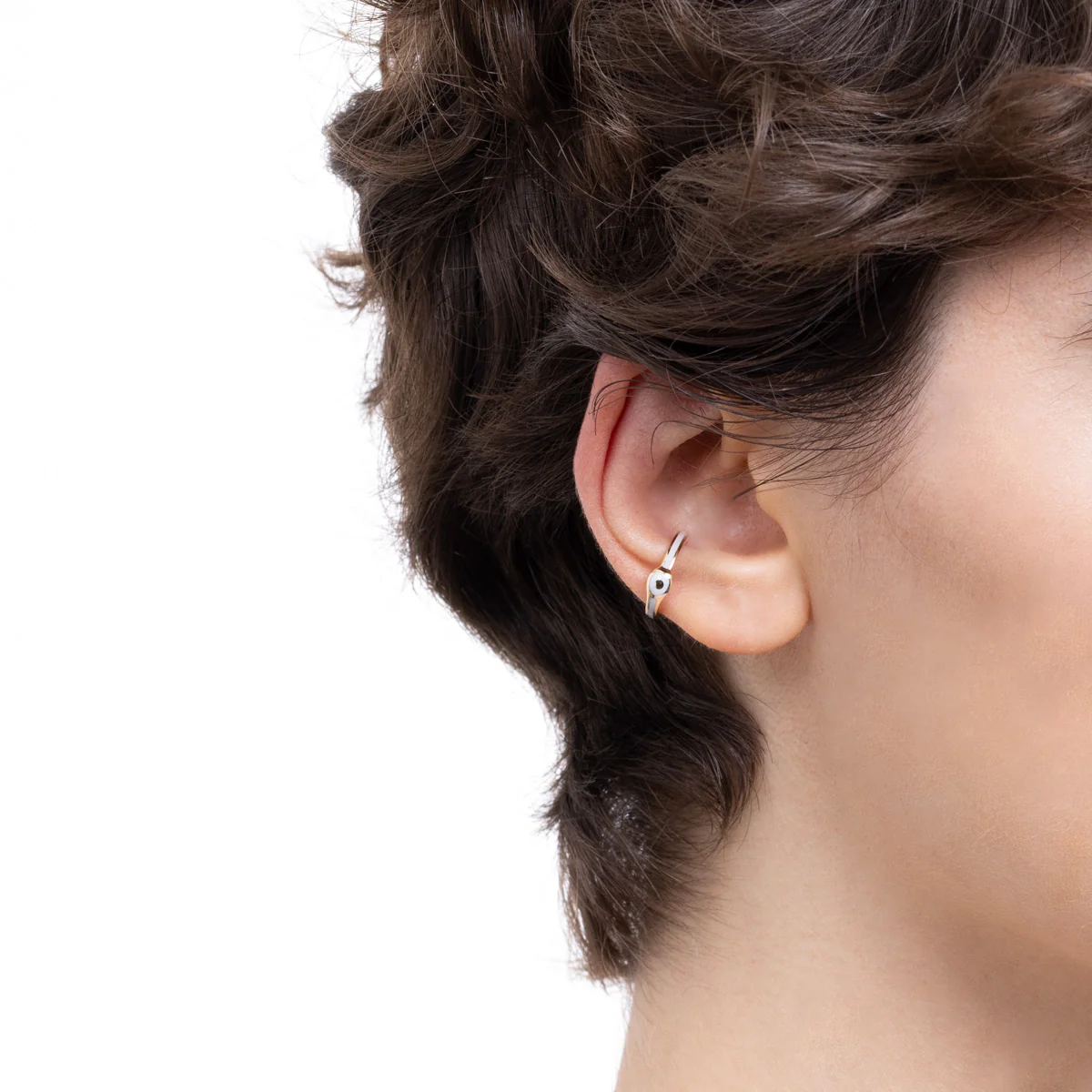 BIRD OF PARADISE Ear Cuff in Ivory White - Image 2