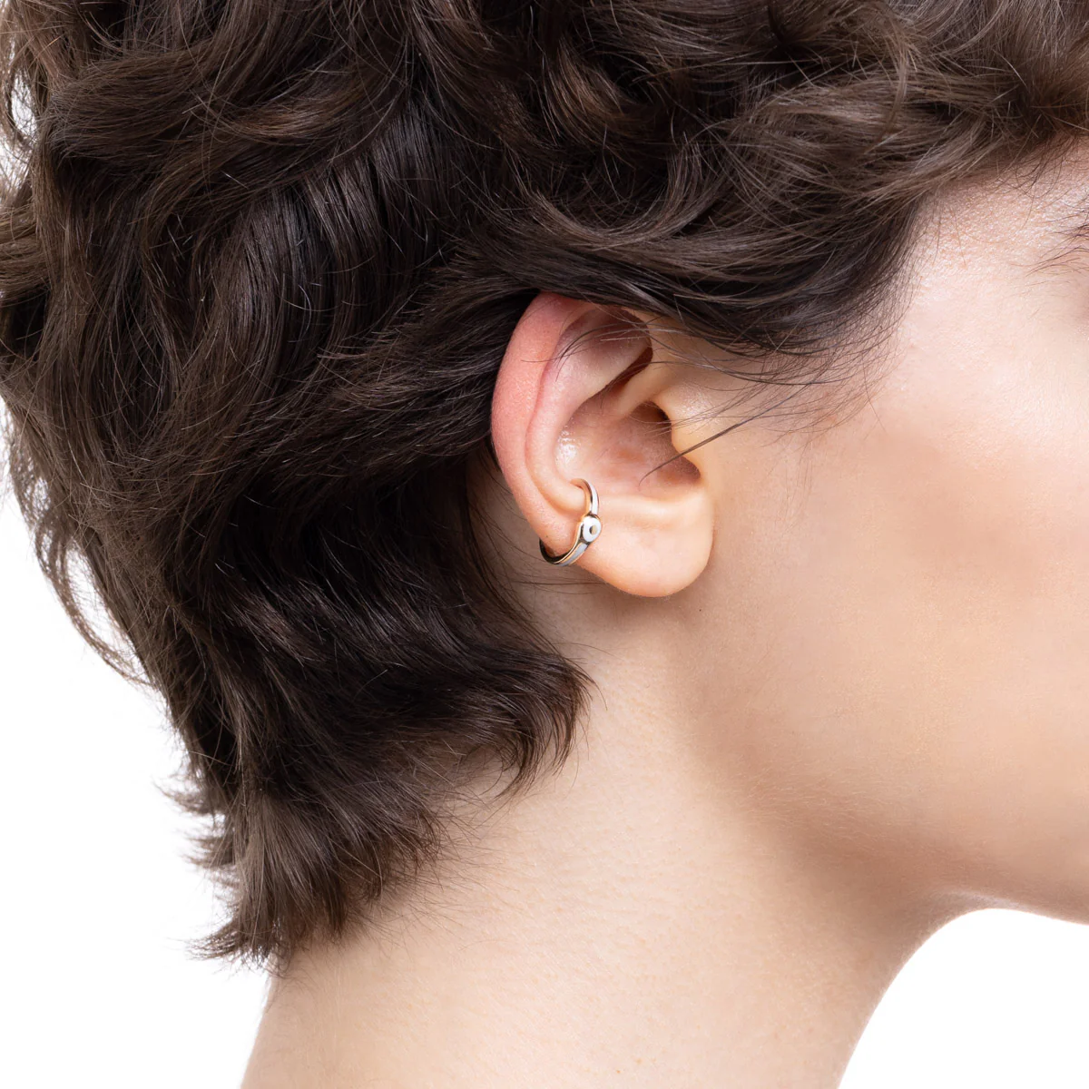 BIRD OF PARADISE Ear Cuff in Ivory White - Image 5