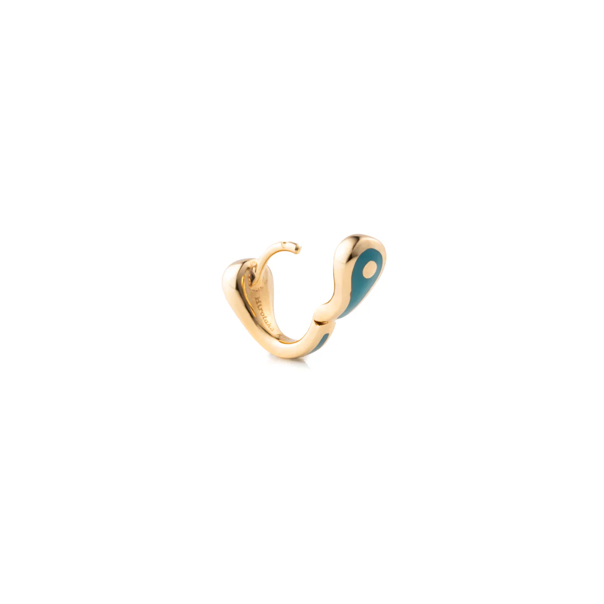 BIRD OF PARADISE Hoop Earring in Izmir Blue - Image 3