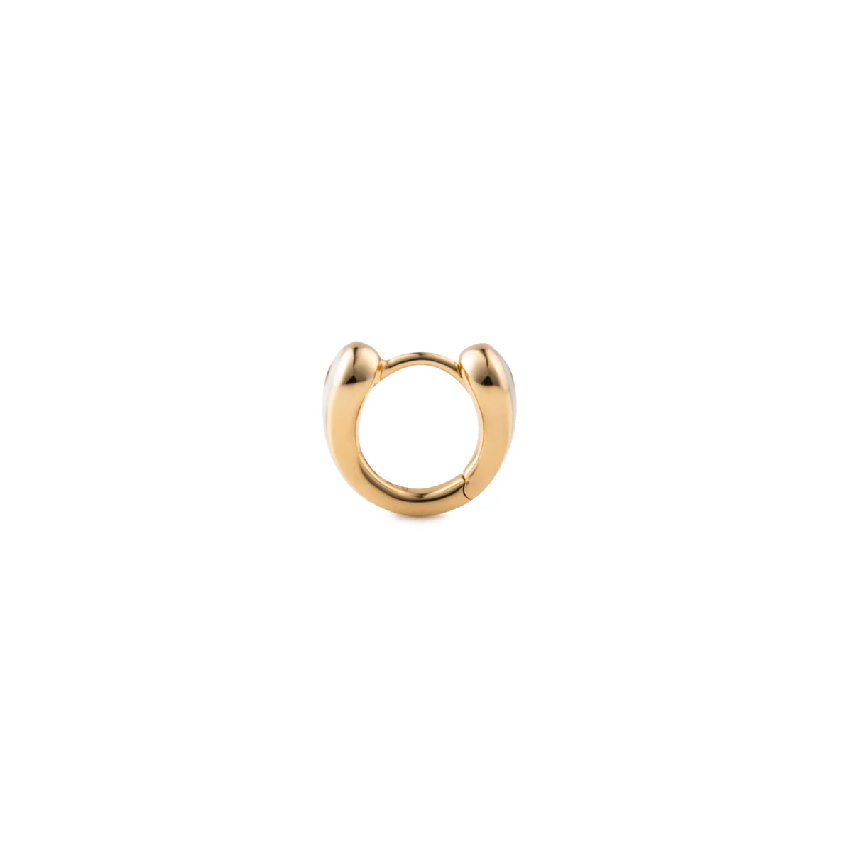 BIRD OF PARADISE Hoop Earring in Ivory White - Image 4