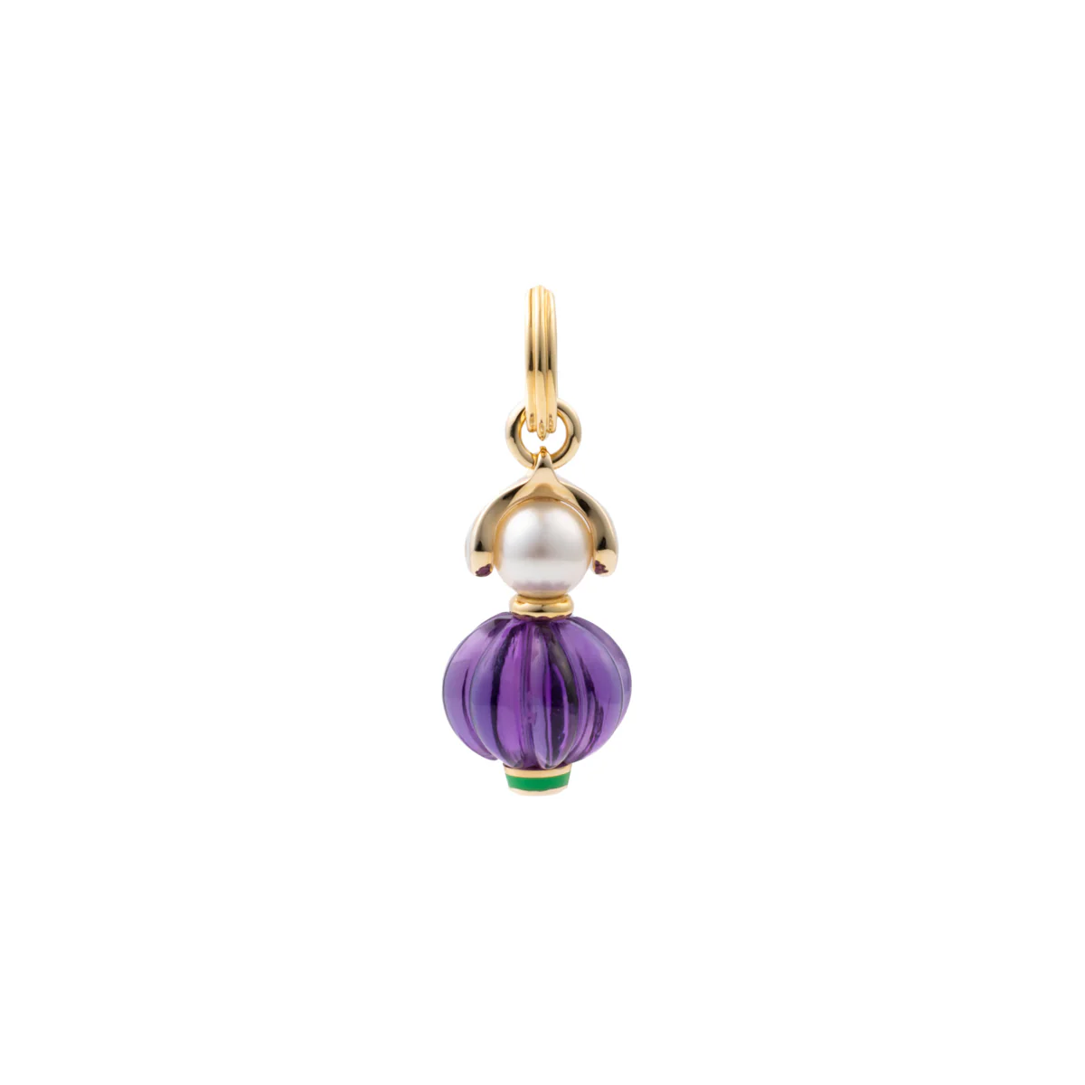 BIRD OF PARADISE Amethyst Charm Earring - Image 3