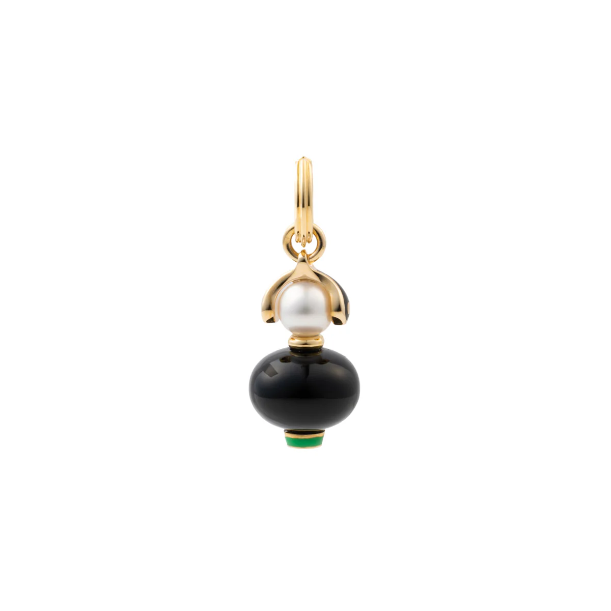 BIRD OF PARADISE Onyx Charm Earring - Image 3