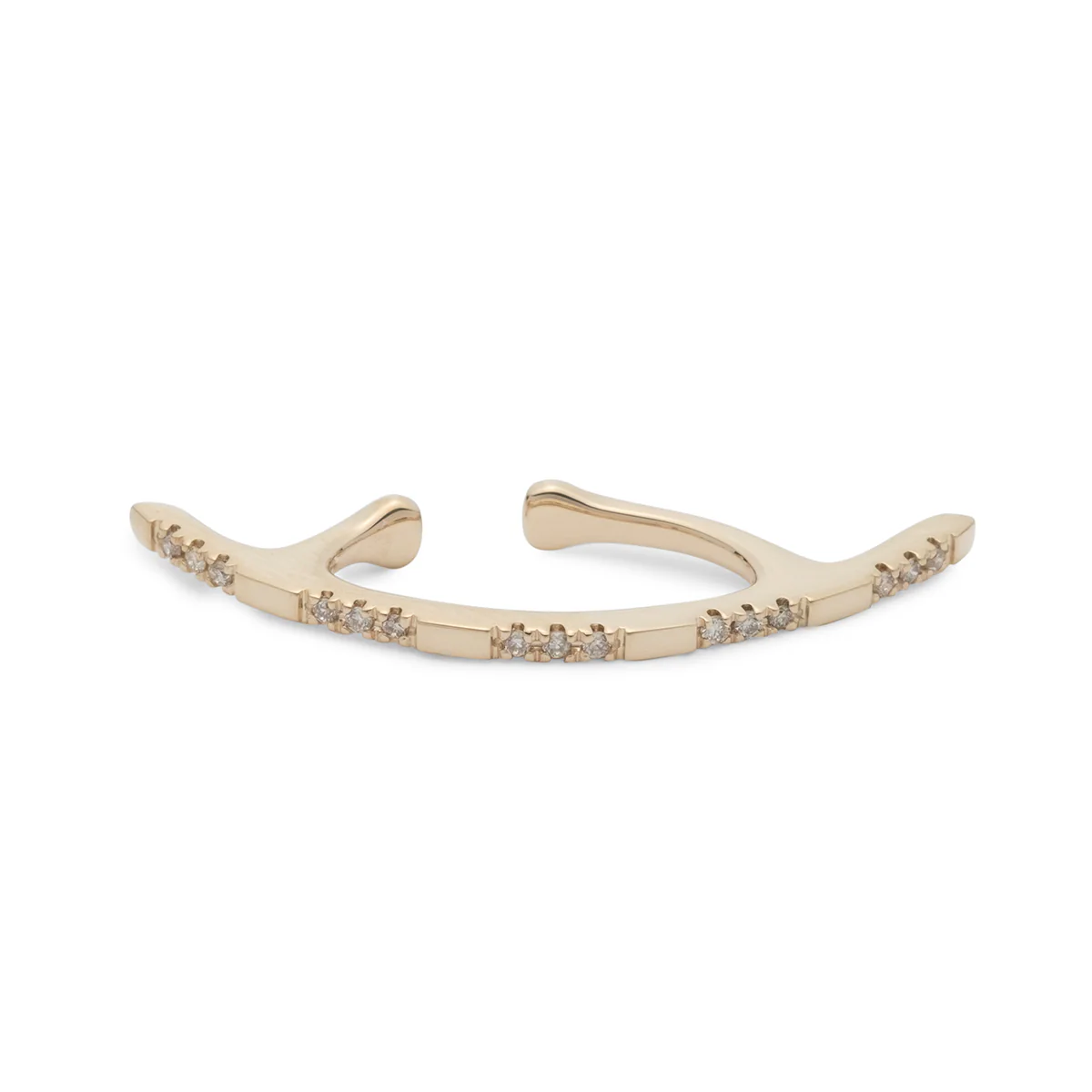 BOW Diamond Ear Cuff Large size - Image 3