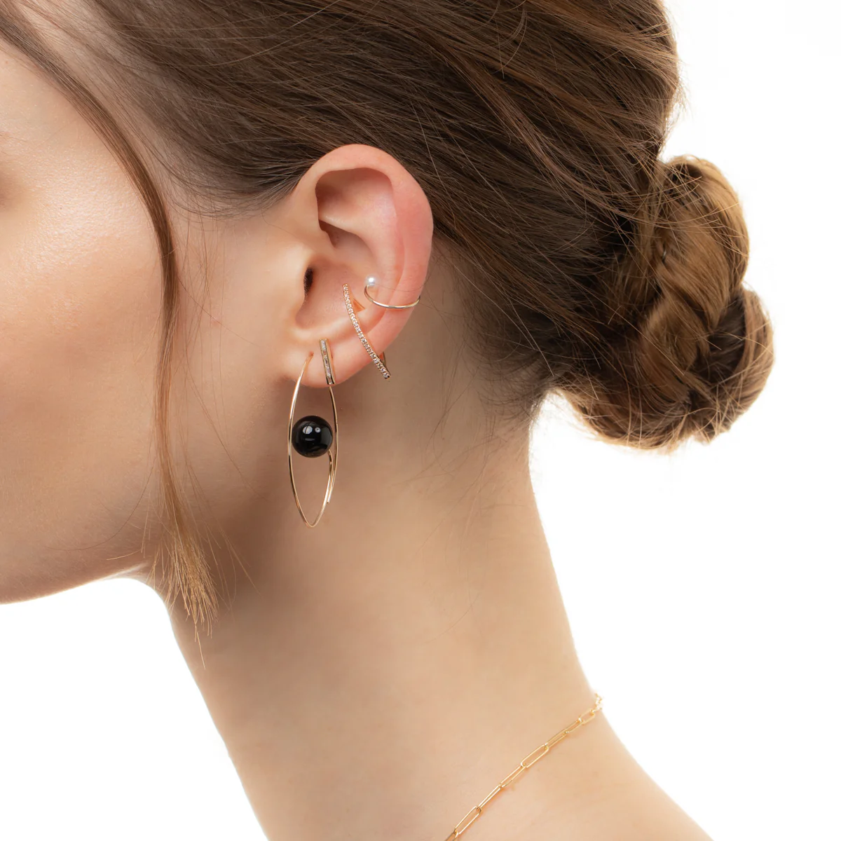 BOW Diamond Ear Cuff - Image 8