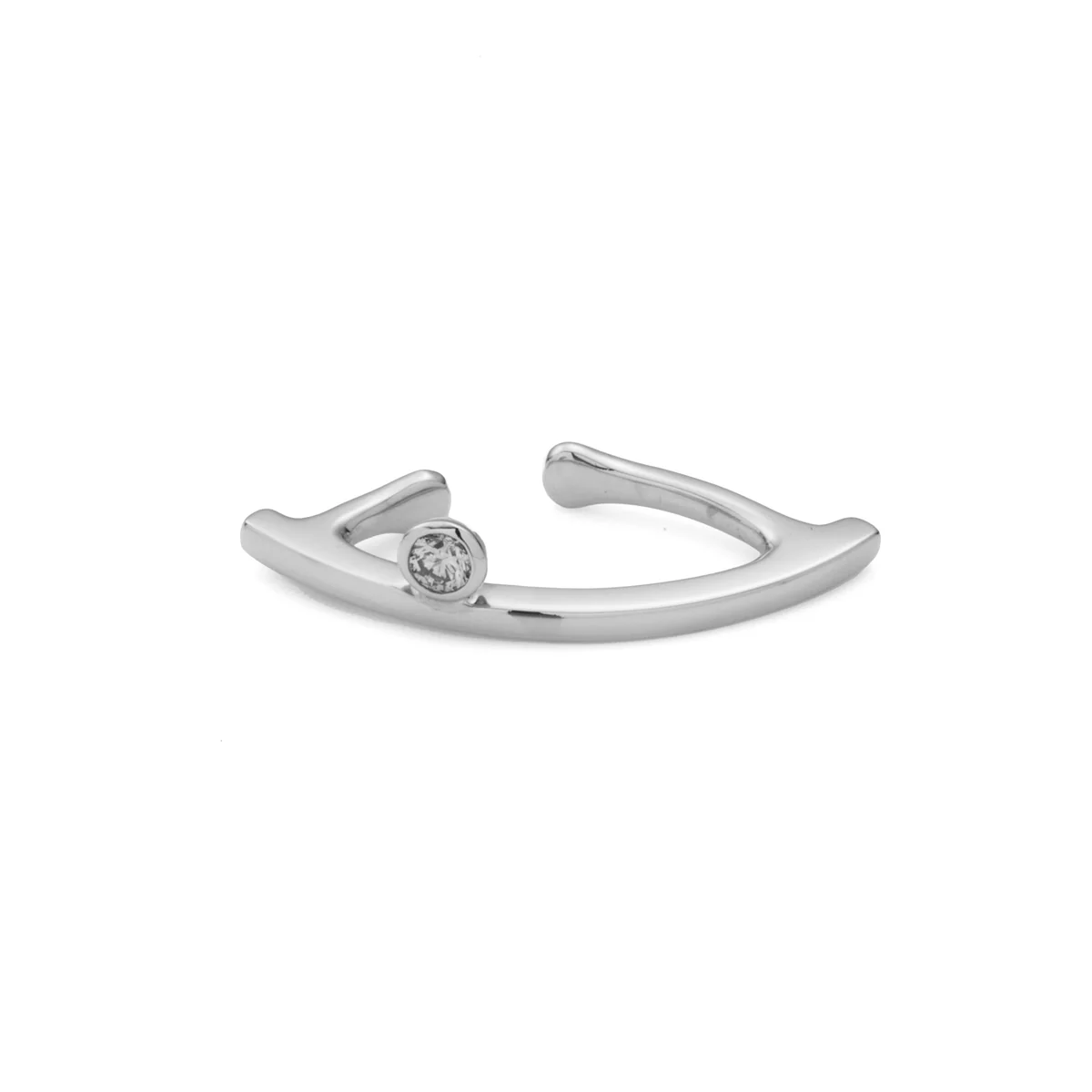 BOW Diamond Ear Cuff - Image 2