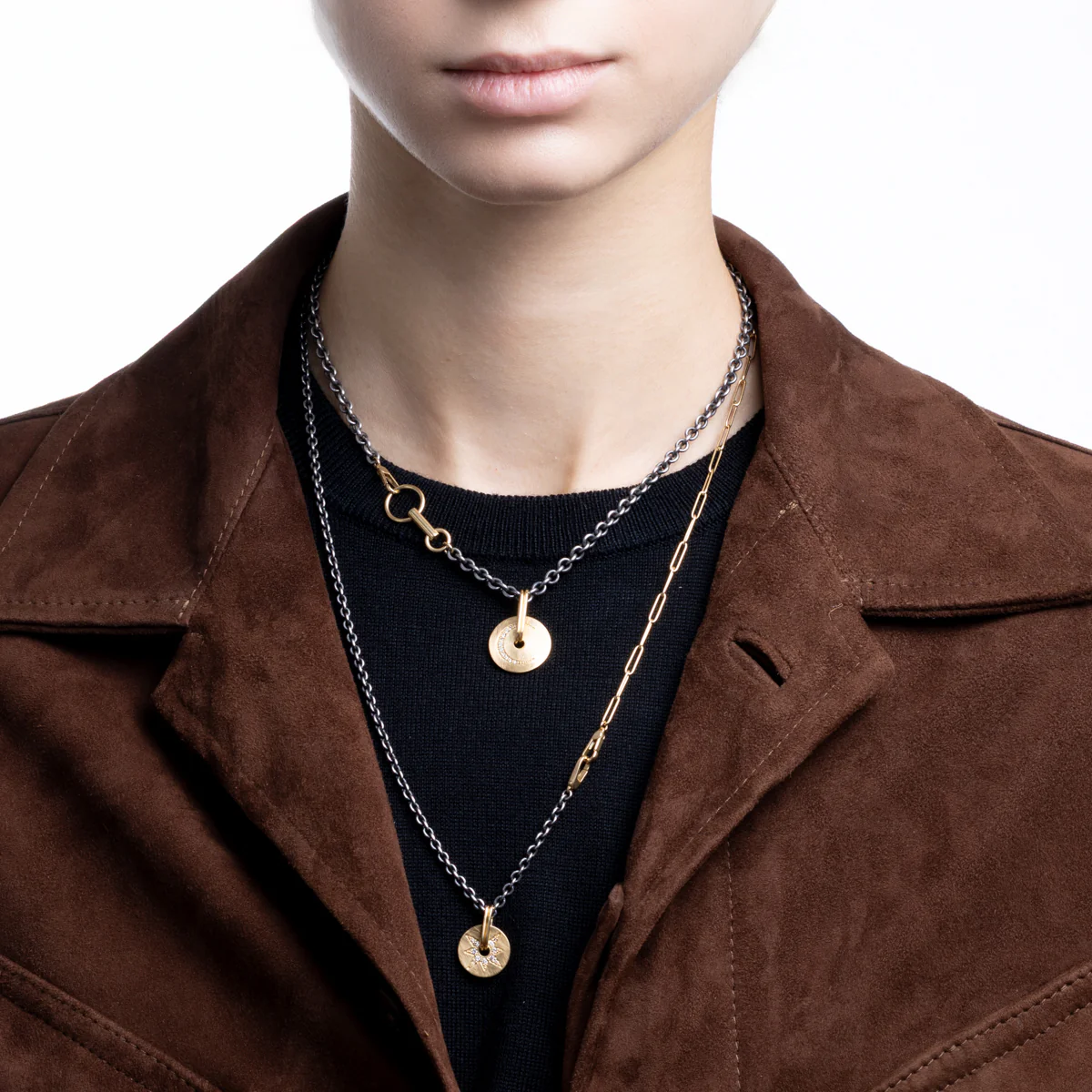 K18 CELESTIALS THE MOON Diamond Charm - Image 4