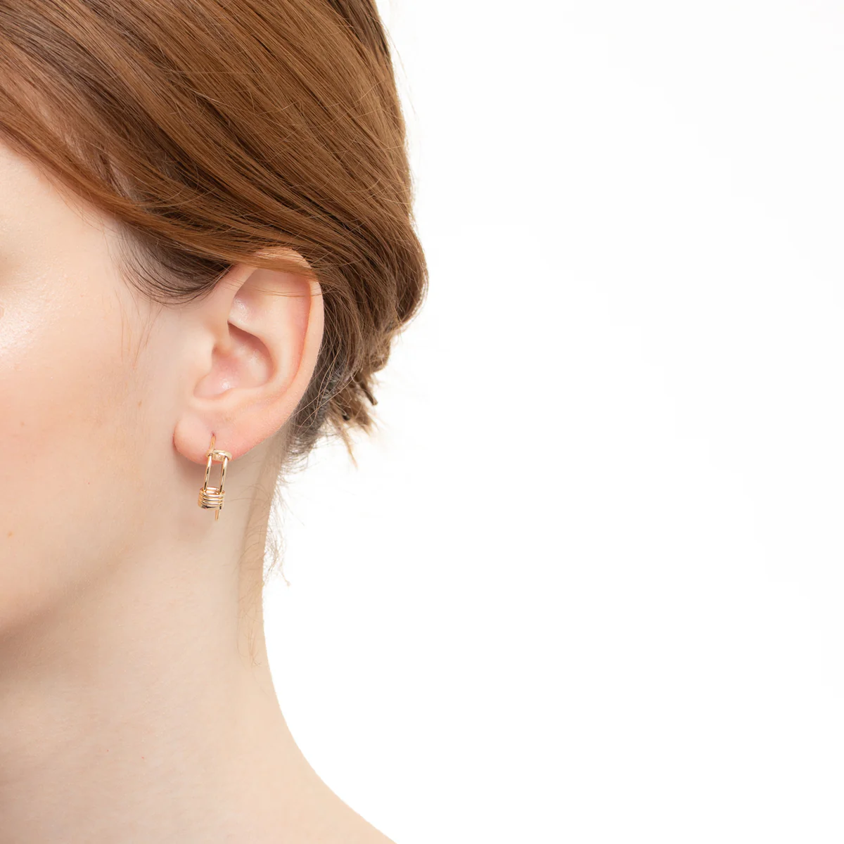 【Made-To-Order】 CONTORTIONIST Hoop Earring Medium size - Image 5
