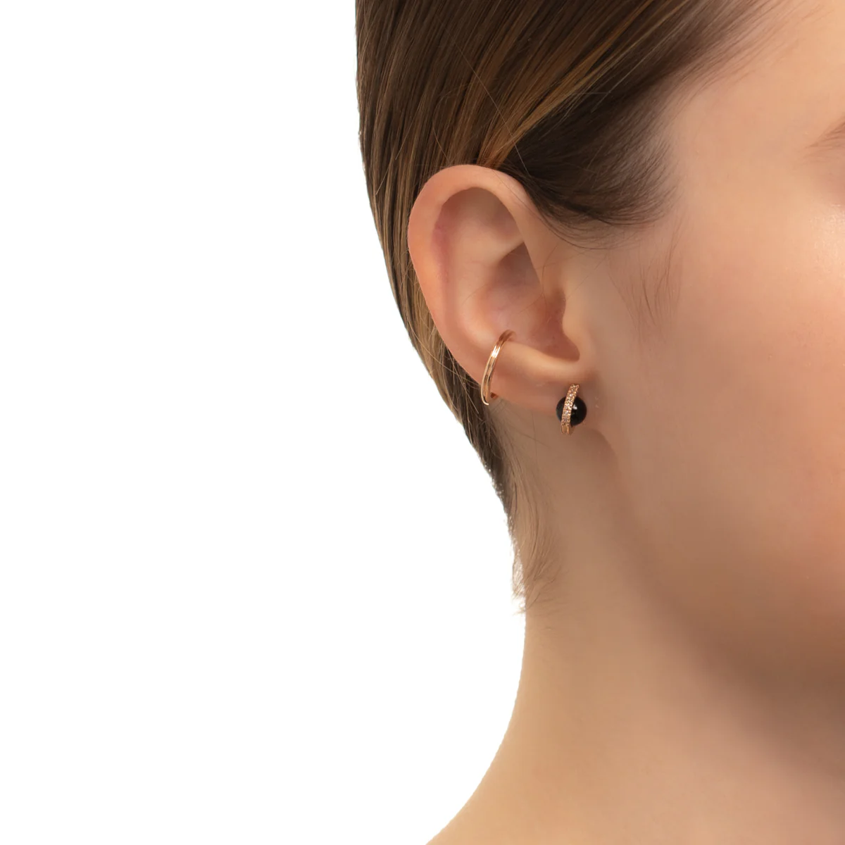 BELUGA Onyx Diamond Earring Small size - Image 7