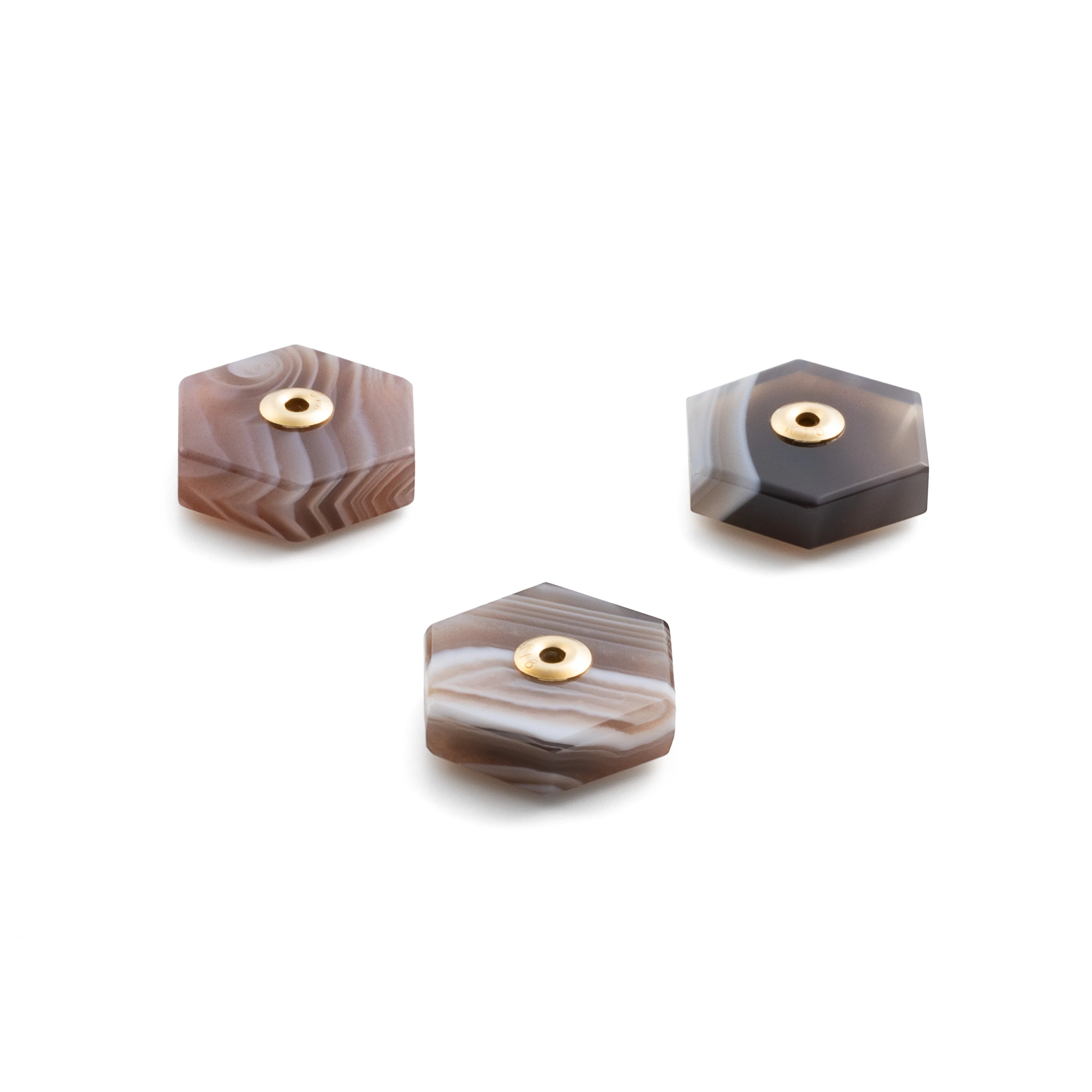 Hexagon Botswana Agate Stone for SPEAR Earring - Image 3