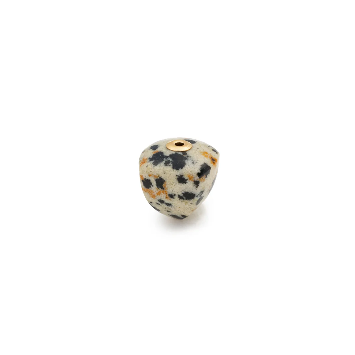 Sugarloaf Dalmatian Jasper Stone for Micro Spear Earring - Image 2