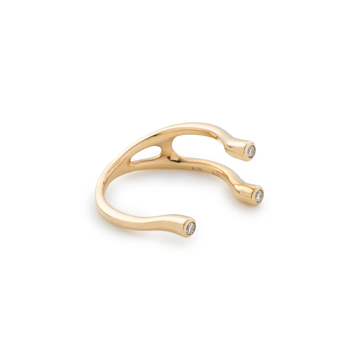 DROSERA Diamond Cuff Ring - Image 3