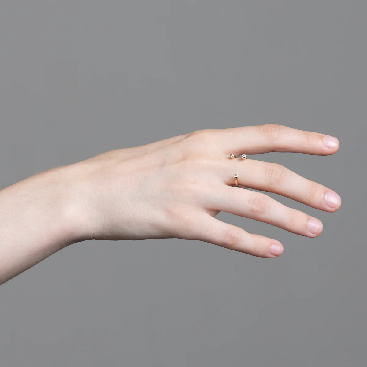 DROSERA Diamond Cuff Ring - Image 2