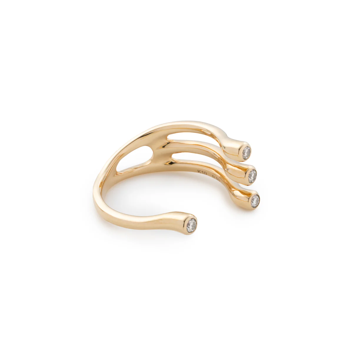 DROSERA Diamond Cuff Ring - Image 3