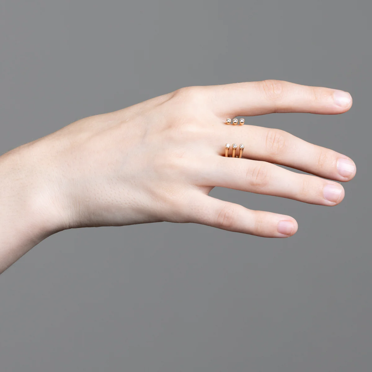 DROSERA Diamond Cuff Ring - Image 2