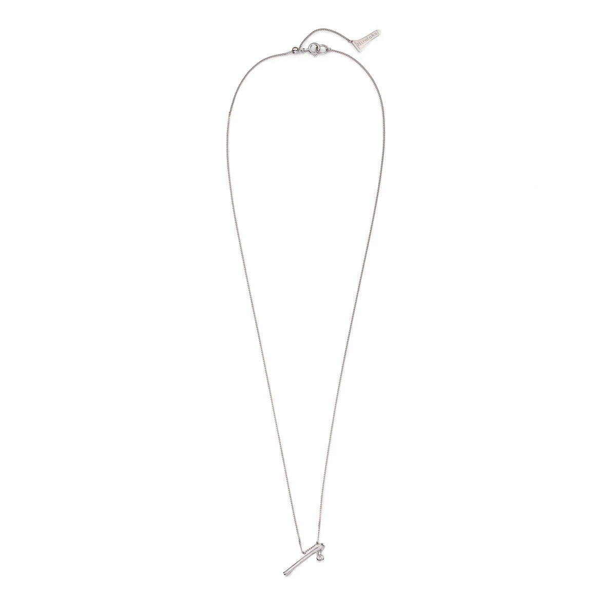 DROSERA Diamond Short Bar Necklace - Image 3