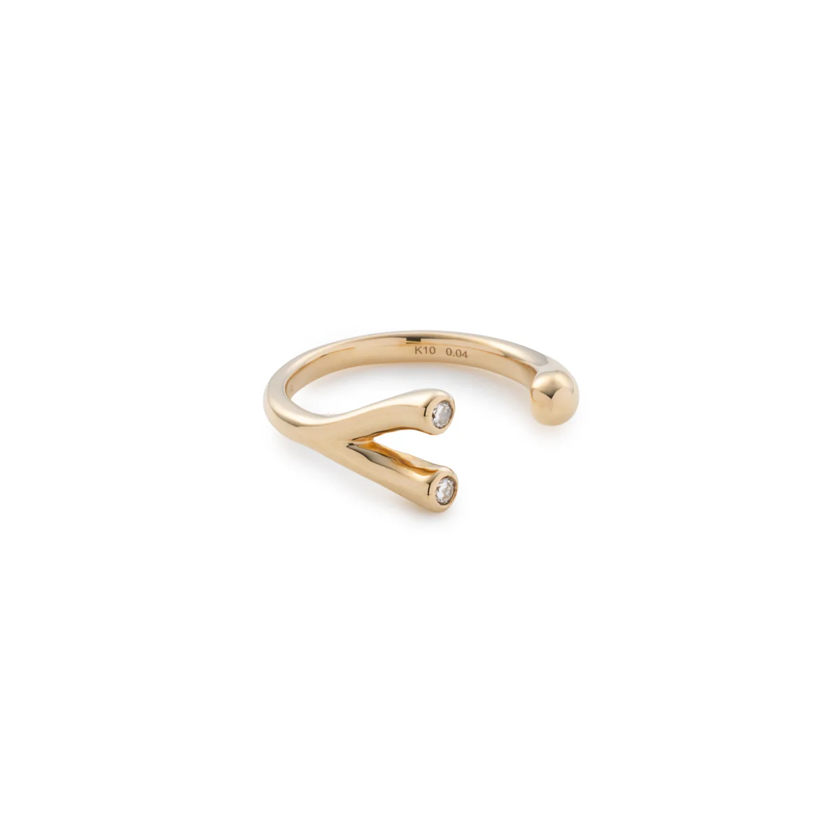 【Made-To-Order】 DROSERA Diamond pinky Cuff Ring - Image 2