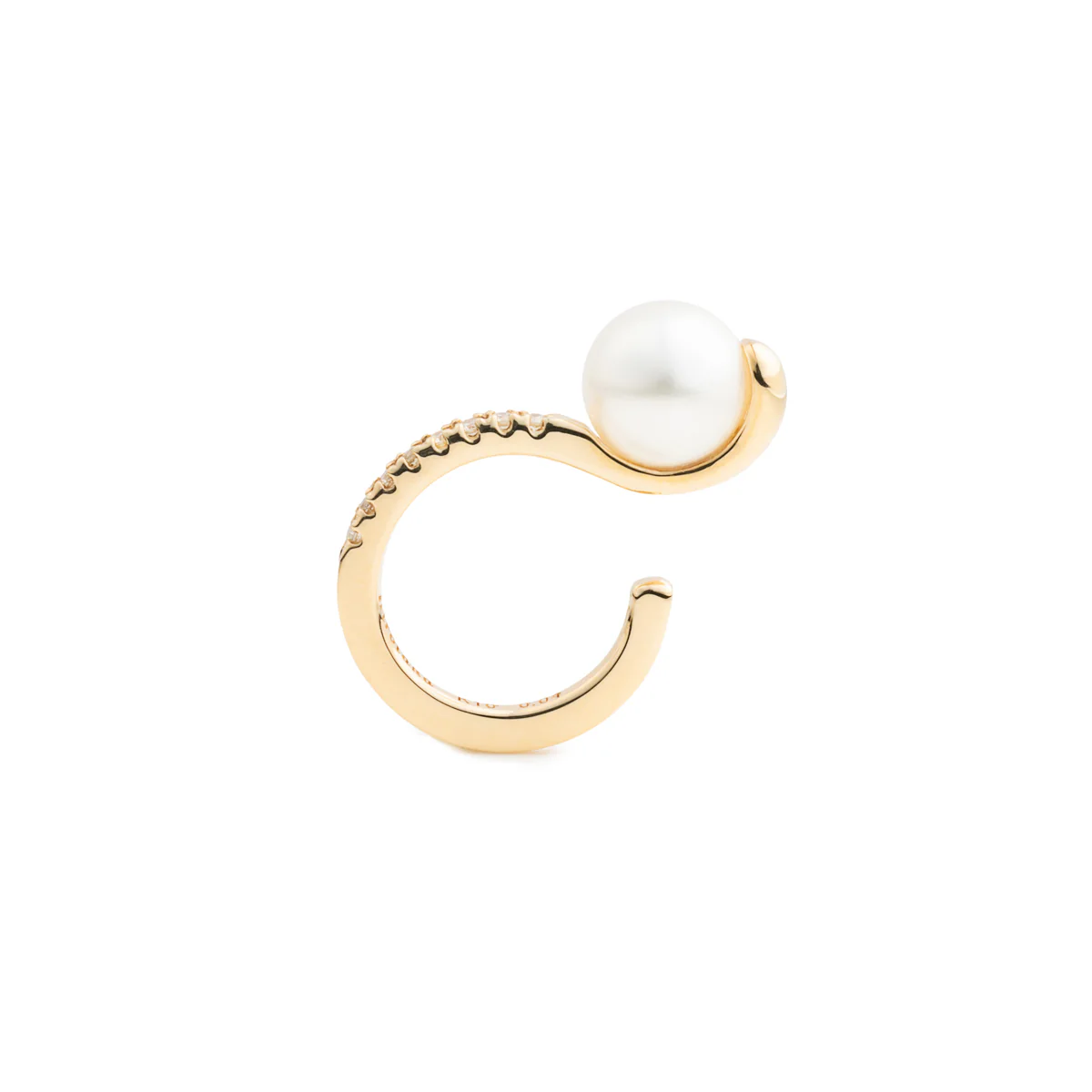 DROSERA  Diamond Akoya Pearl Ear Cuff - Image 3