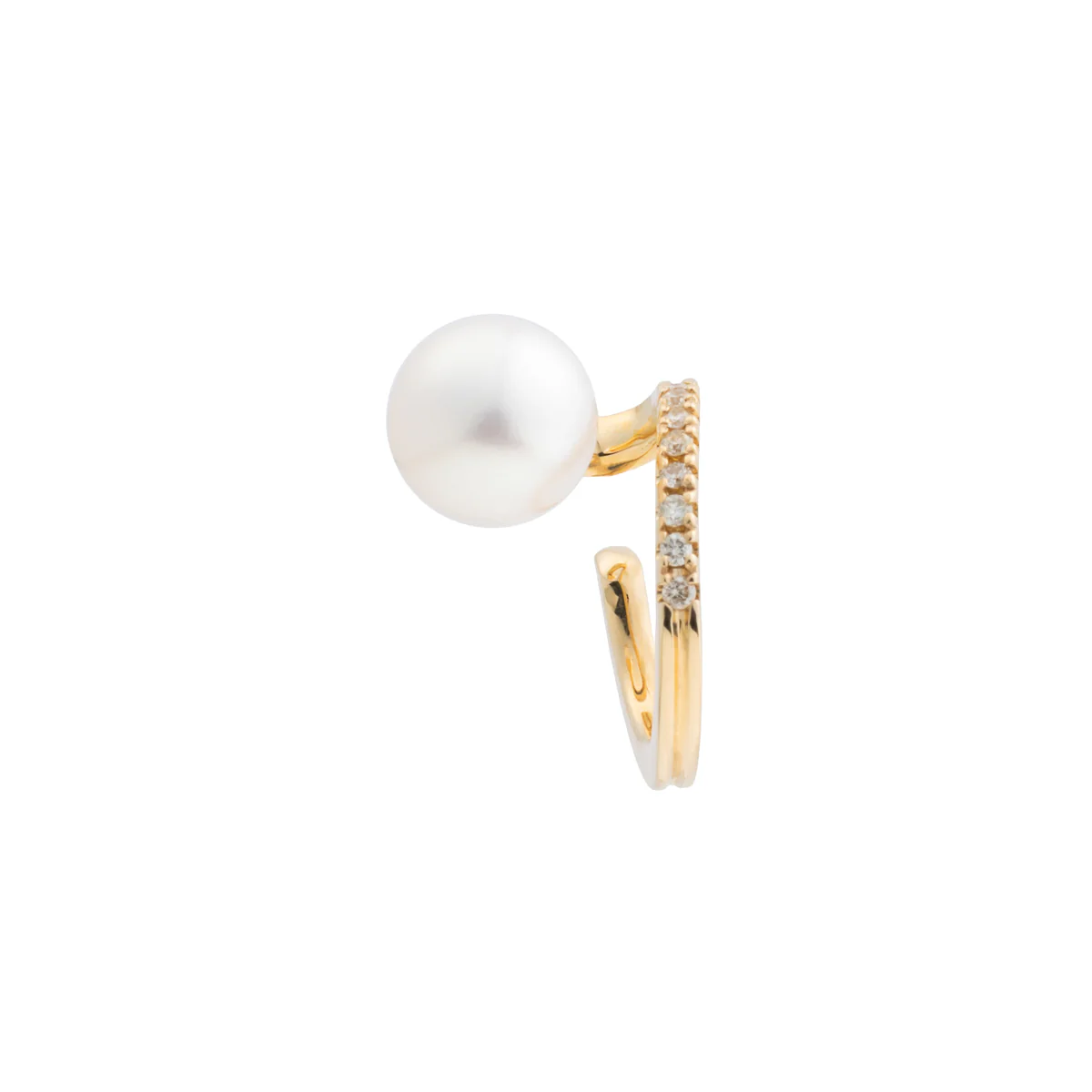 DROSERA Diamond Akoya Pearl Ear Cuff - Image 3