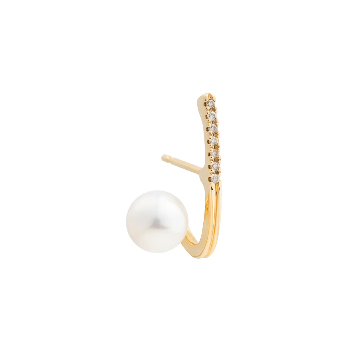 DROSERA  Diamond Akoya Pearl Earring - Image 3