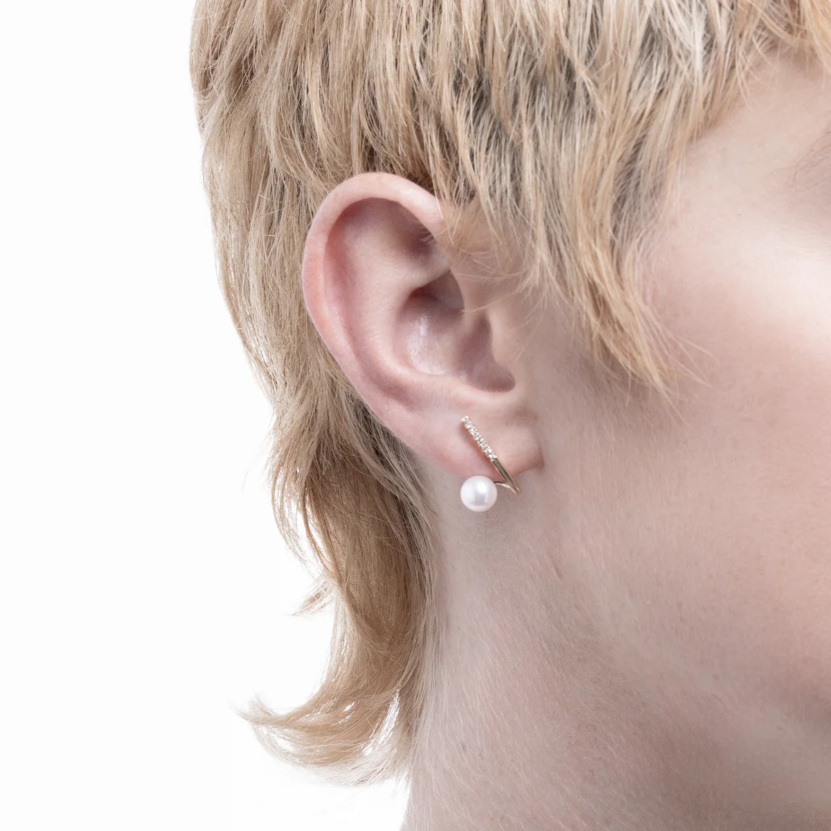 DROSERA  Diamond Akoya Pearl Earring - Image 4