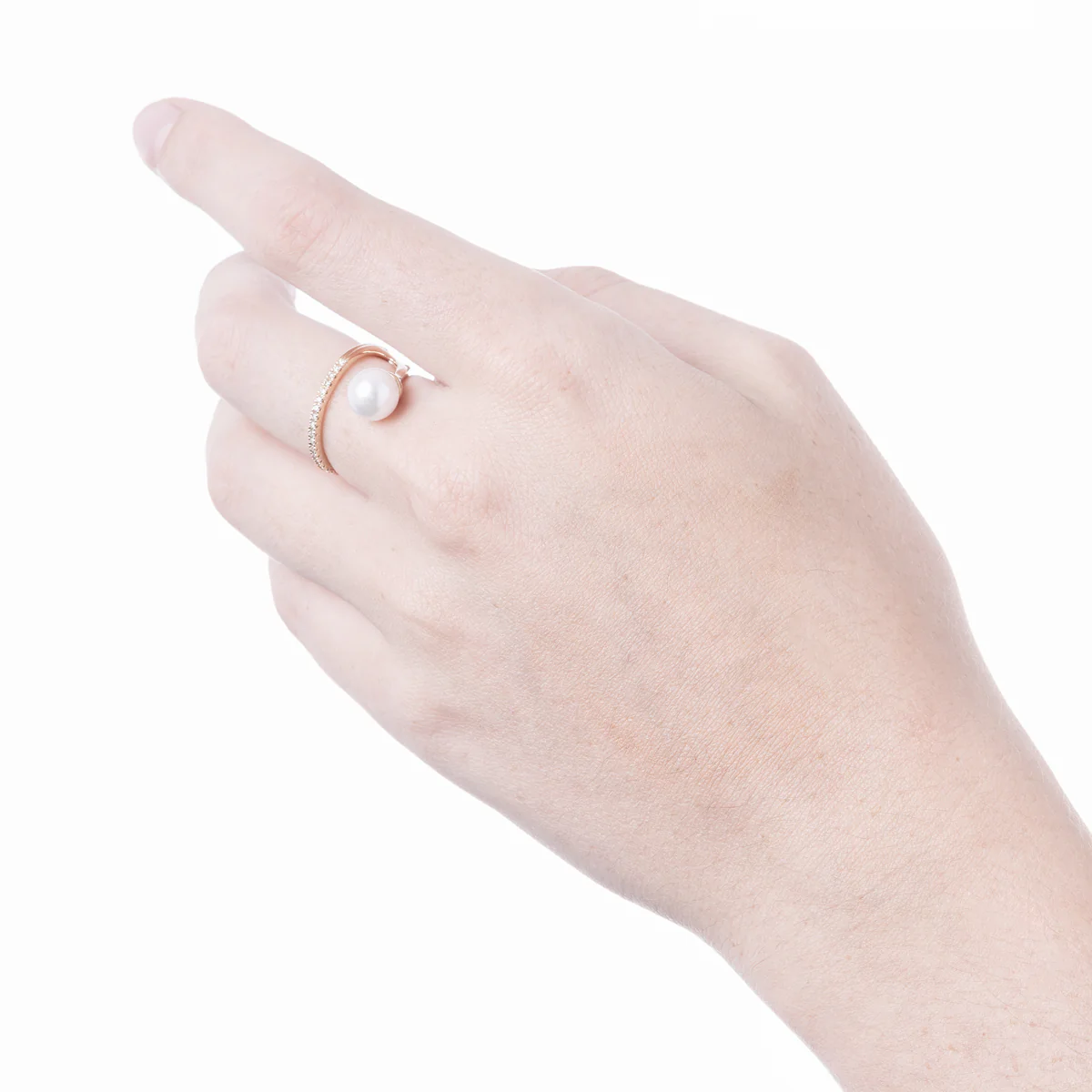 DROSERA  Diamond Akoya Pearl Ring - Image 3