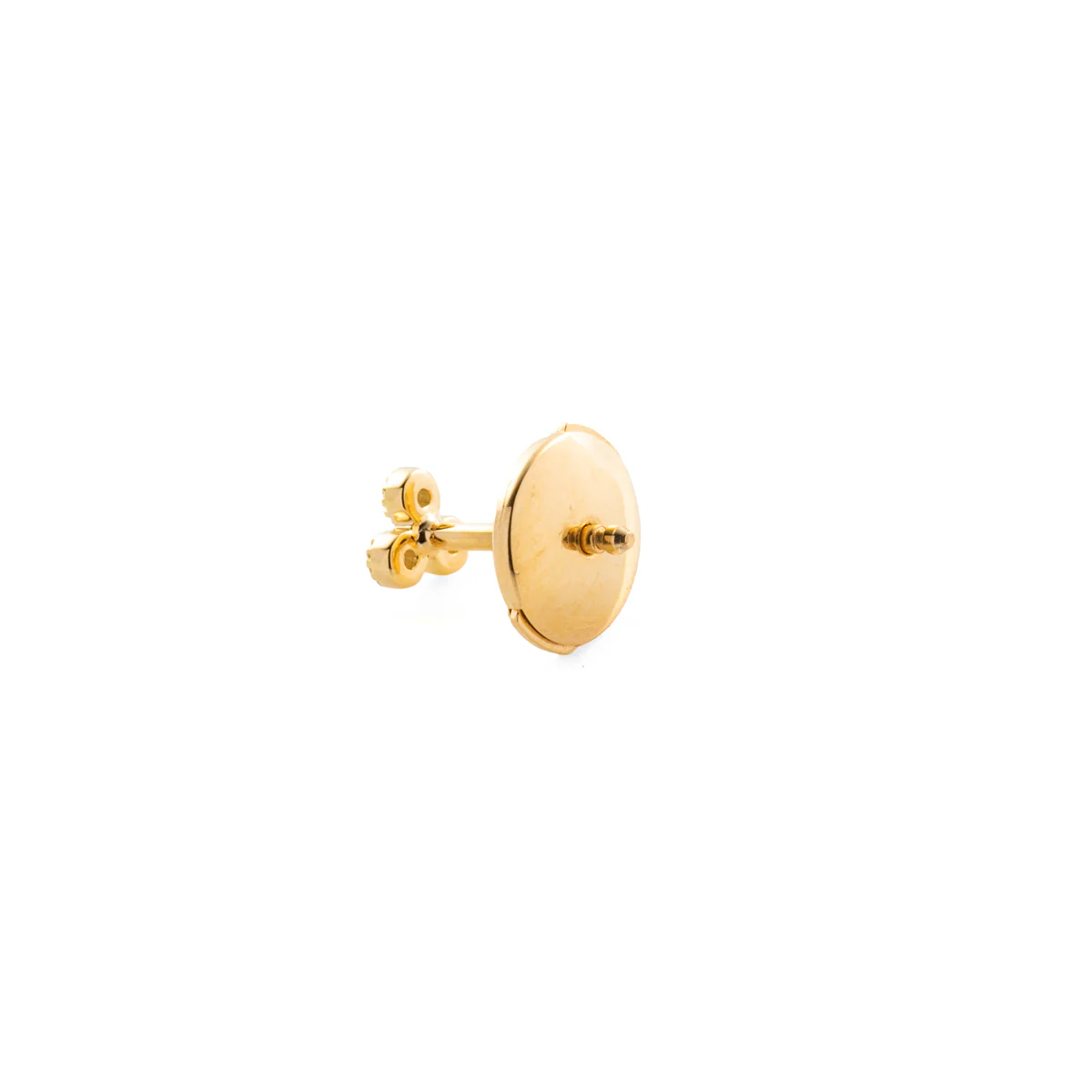 18K ALL ABOUT BASICS Pyramid Diamond Earring Small size - Image 4