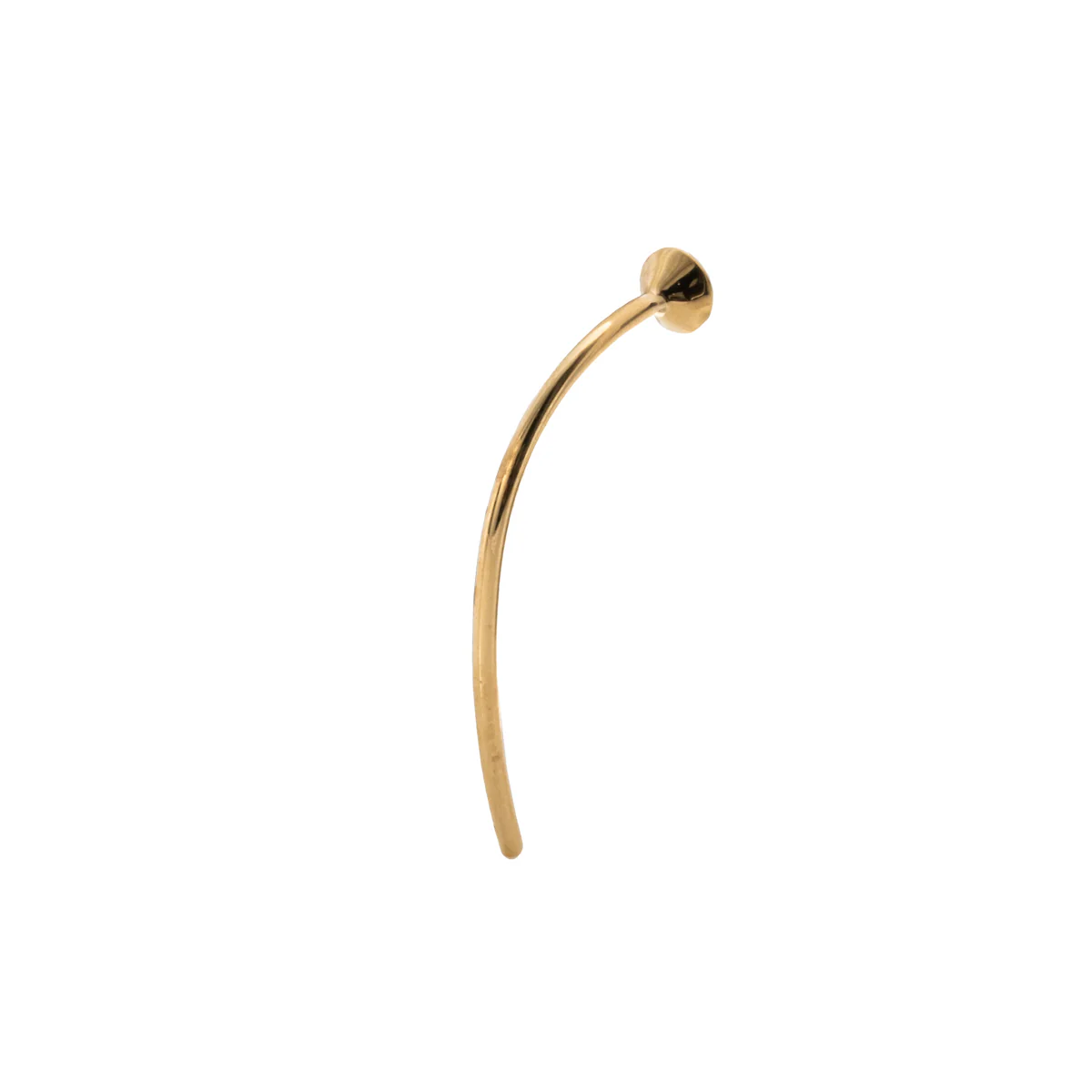 18K ALL ABOUT BASICS Diamond Short Arrow Earring - Image 4