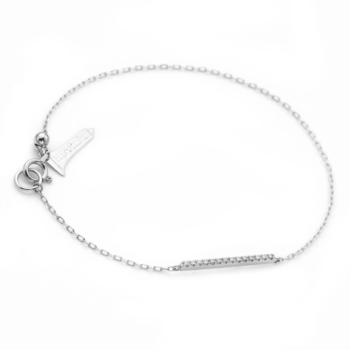 GOSSAMER Diamond Short Bar Bracelet - Image 2