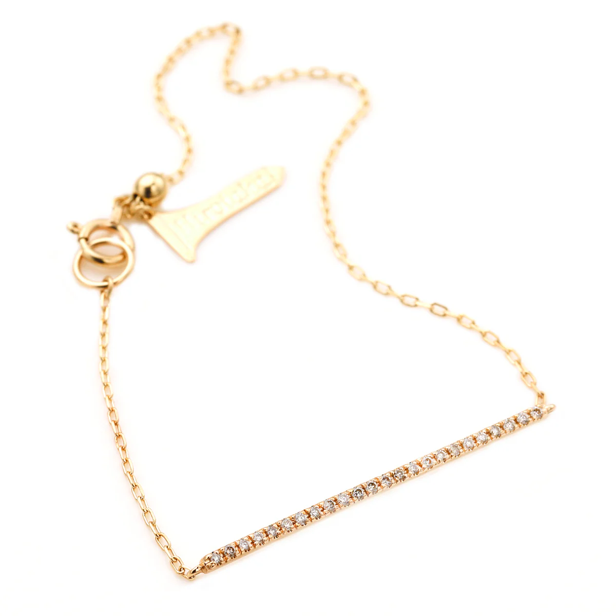 GOSSAMER Diamond Long Bar Bracelet - Image 3