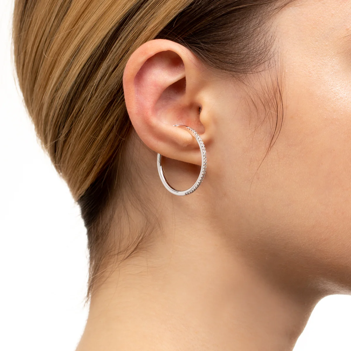 GOSSAMER Oversized Diamond Ear Cuff Large size - Image 2