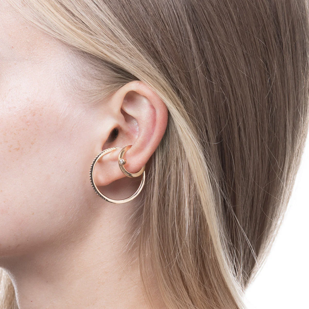 GOSSAMER Oversized Diamond Ear Cuff Large size - Image 7