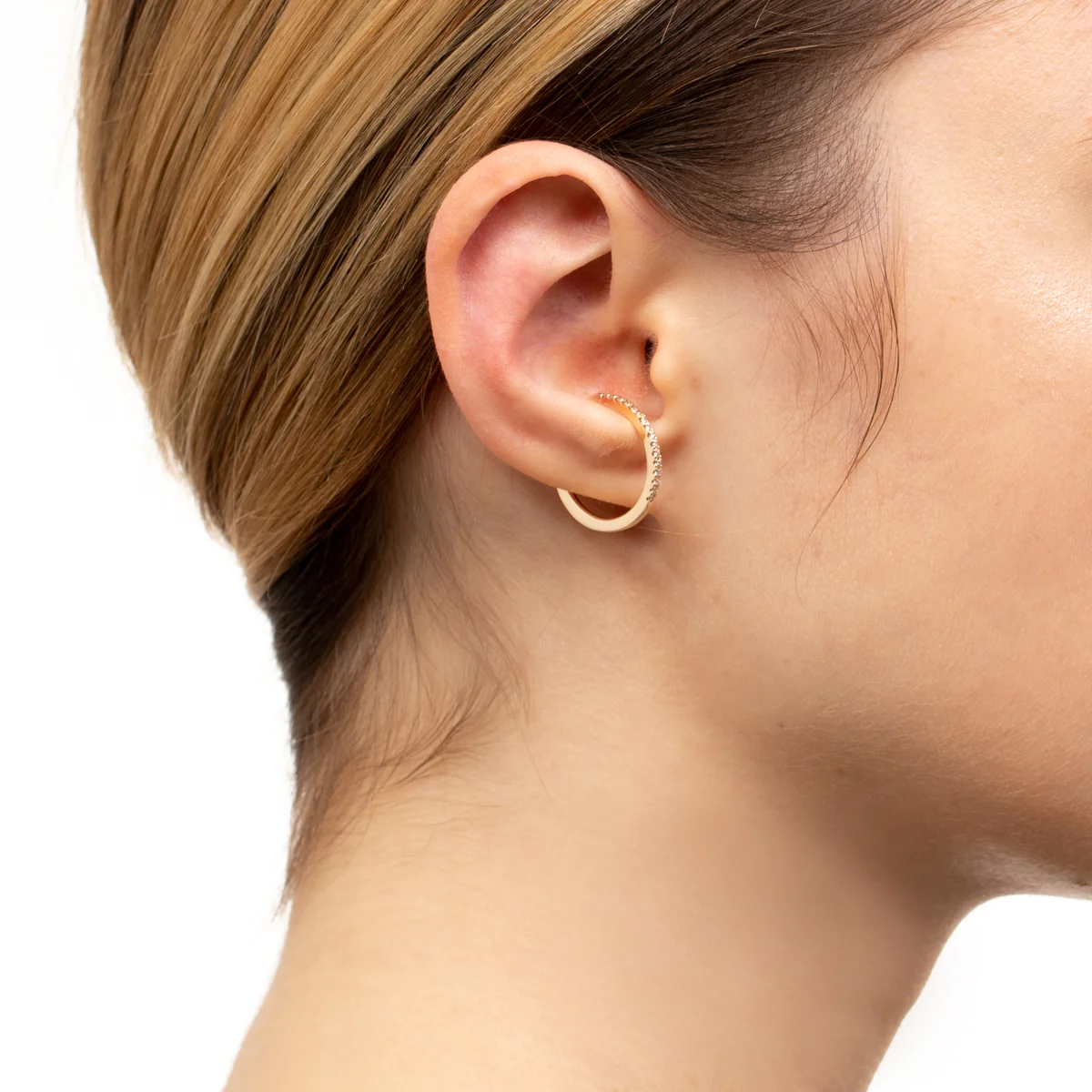 GOSSAMER Oversized Diamond Ear Cuff Small size - Image 5
