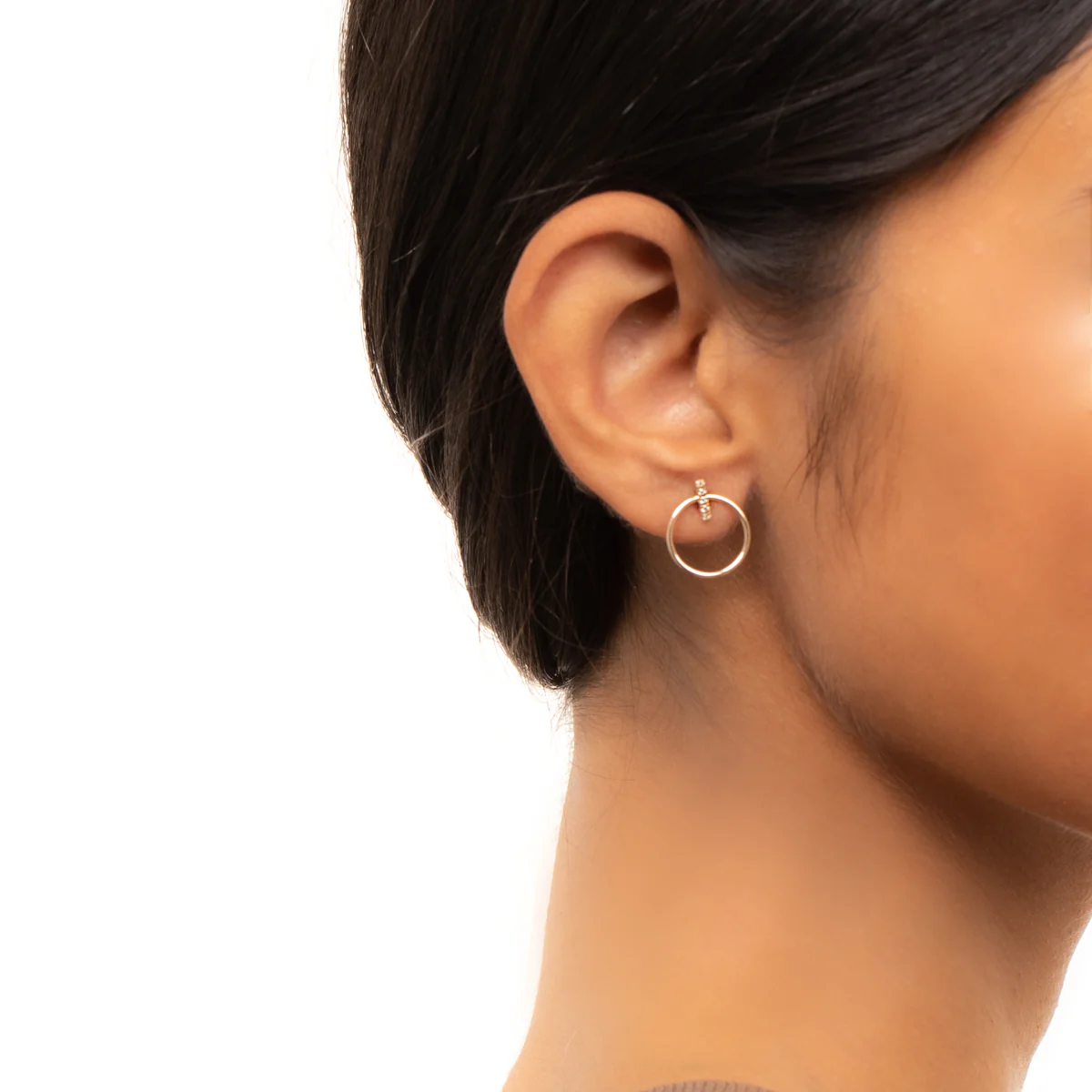 GOSSAMER Diamond Door Knocker Earring Small size - Image 2