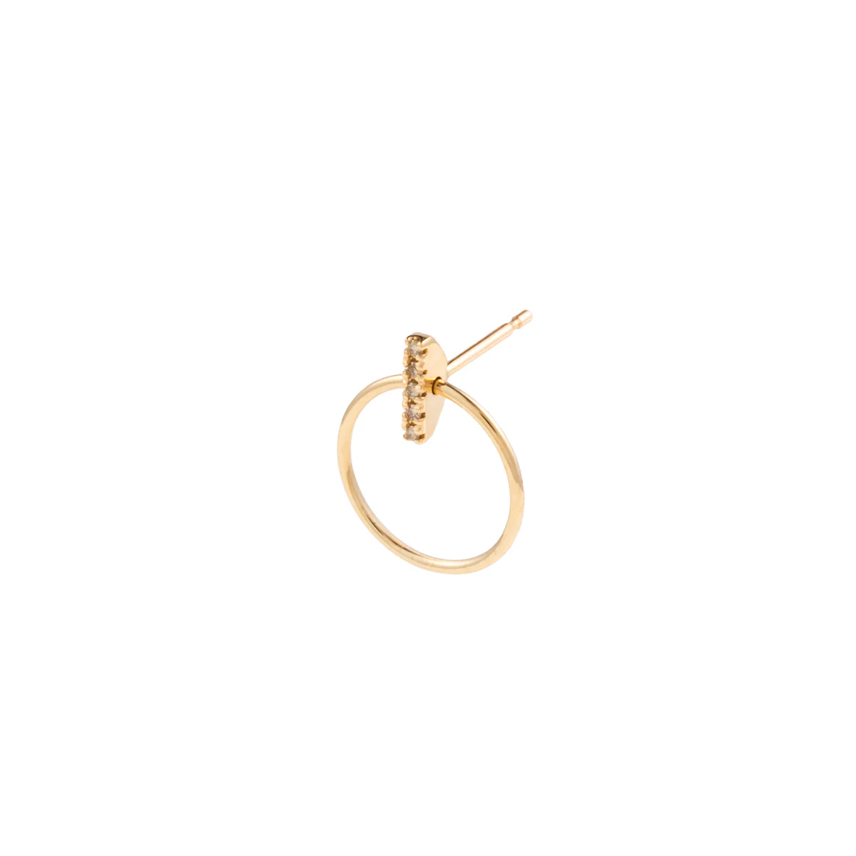 GOSSAMER Diamond Door Knocker Earring Small size - Image 3