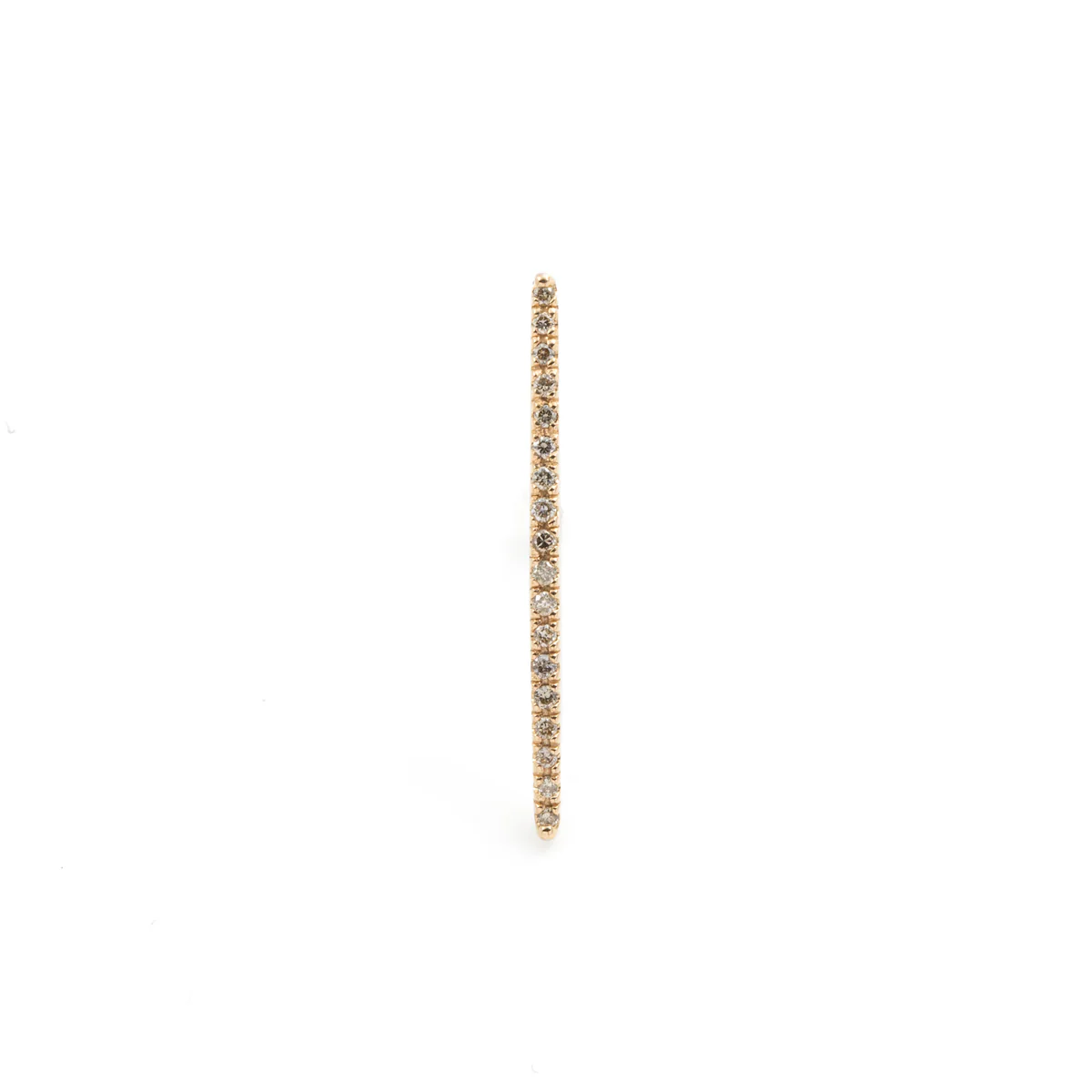 GOSSAMER Diamond Long Bar Earring - Image 3