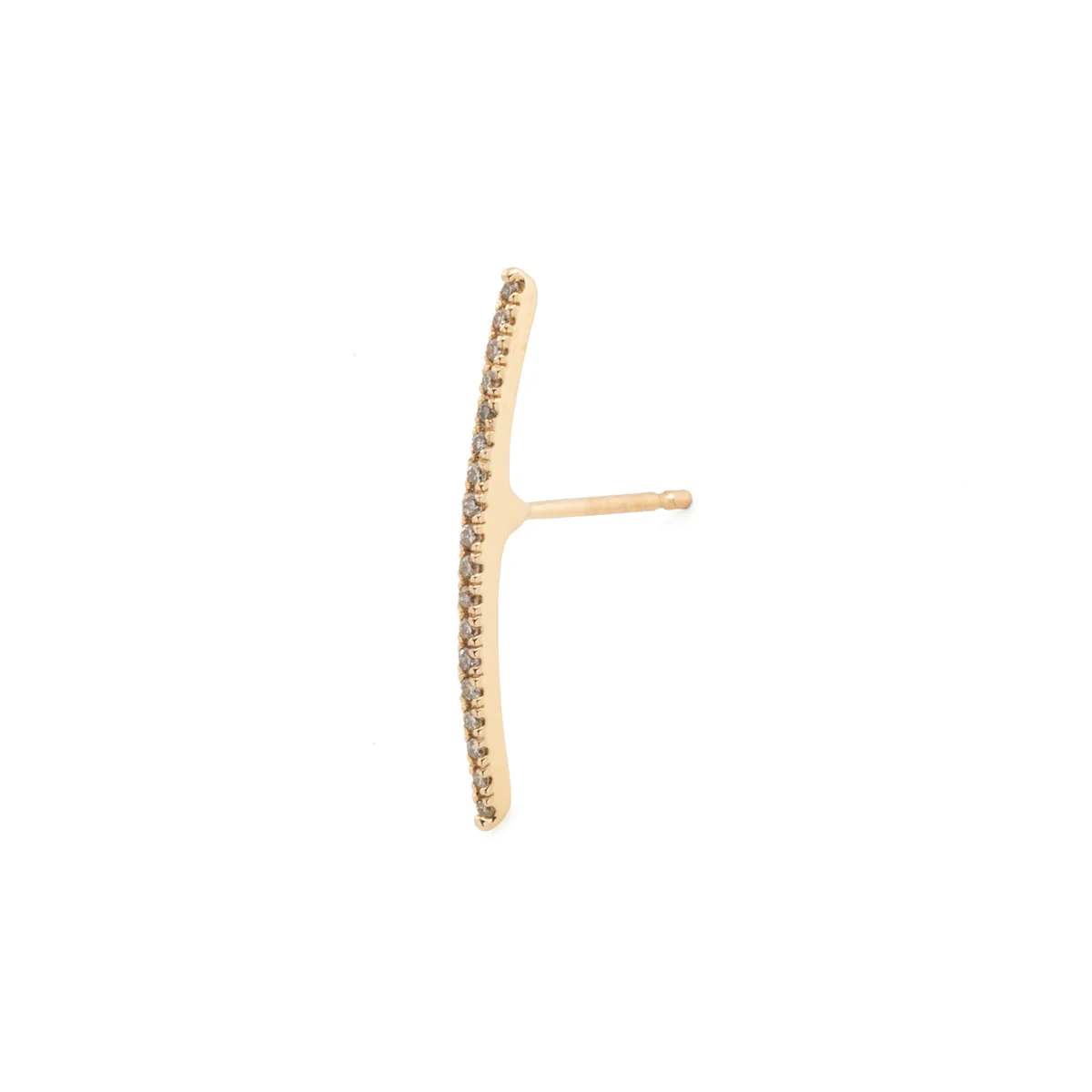 GOSSAMER Diamond Long Bar Earring - Image 4