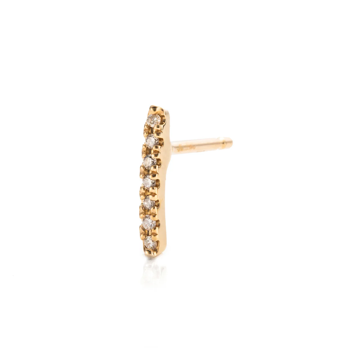 GOSSAMER Diamond Staple Earring - Image 3
