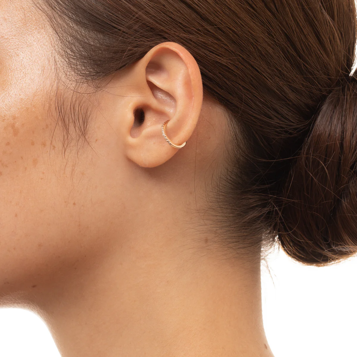 GOSSAMER Diamond Ear Cuff Small size - Image 5