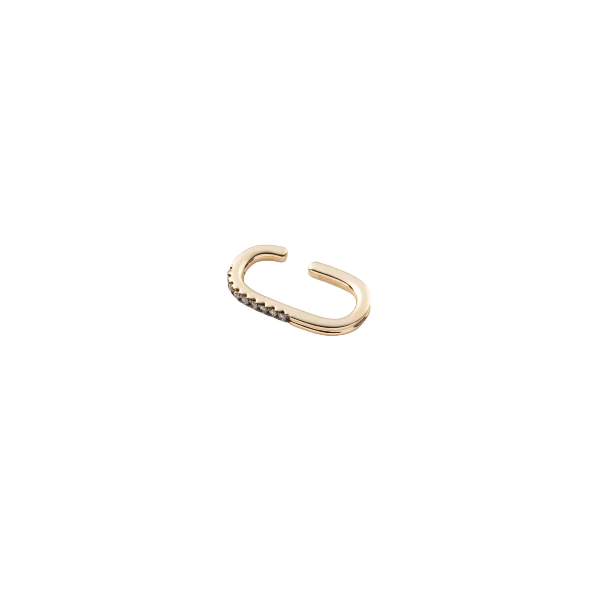 GOSSAMER Diamond Ear Cuff Black Ruthenium Plated - Image 3