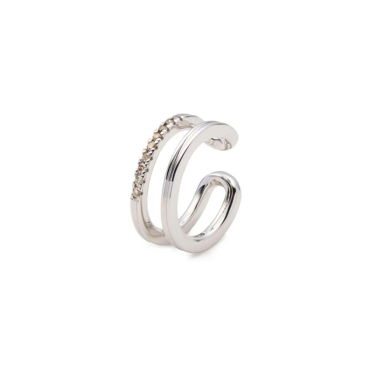 GOSSAMER Double Line Diamond Ear Cuff