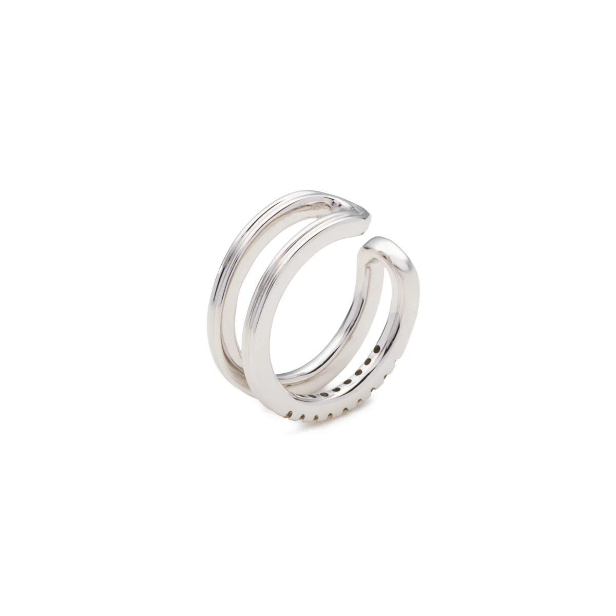 GOSSAMER Double Line Diamond Ear Cuff - Image 3