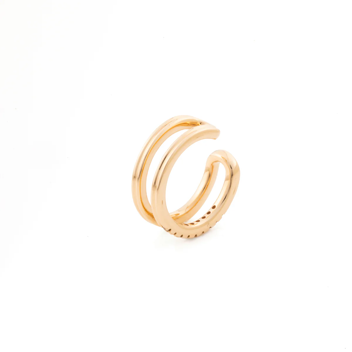 GOSSAMER Double Line Diamond Ear Cuff - Image 4