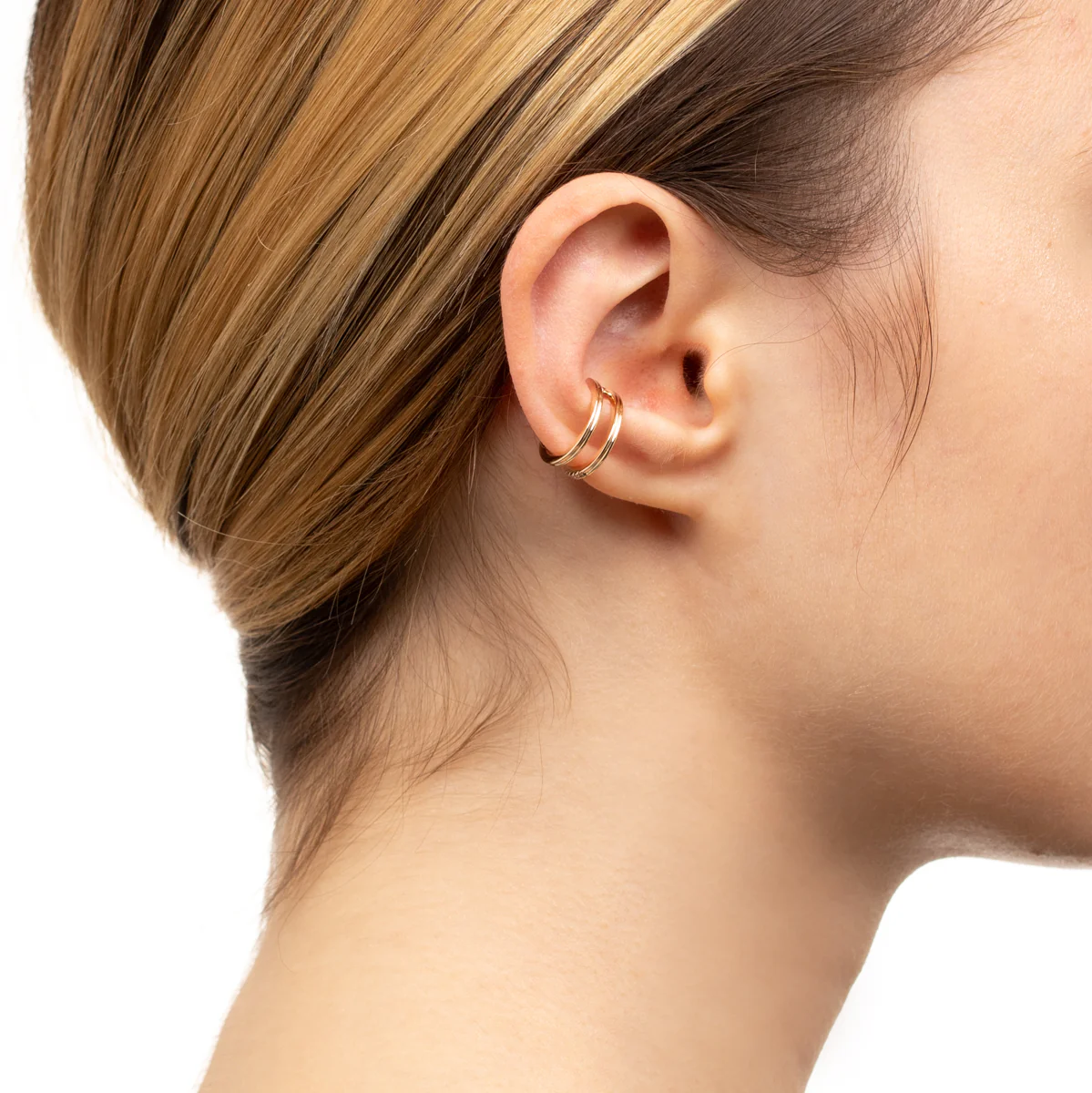 GOSSAMER Double Line Diamond Ear Cuff - Image 9