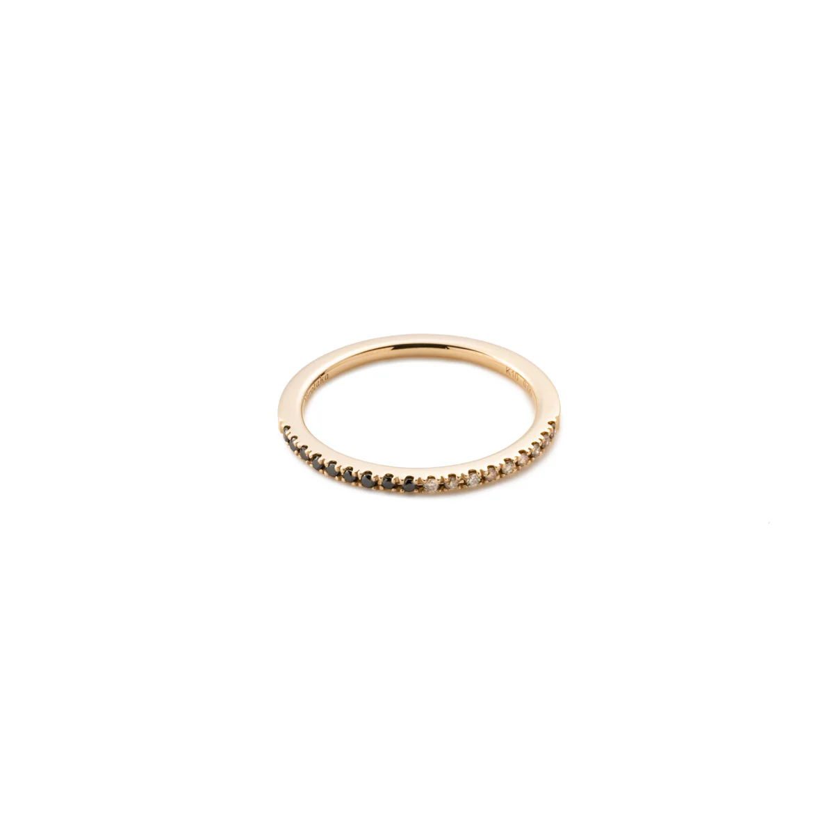 GOSSAMER Black and White Diamond Ring - Image 3
