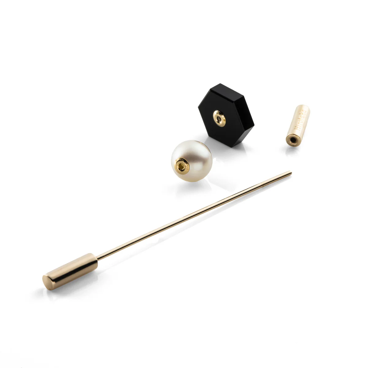 SPEAR Earring, Akoya Pearl & Onyx - Image 4