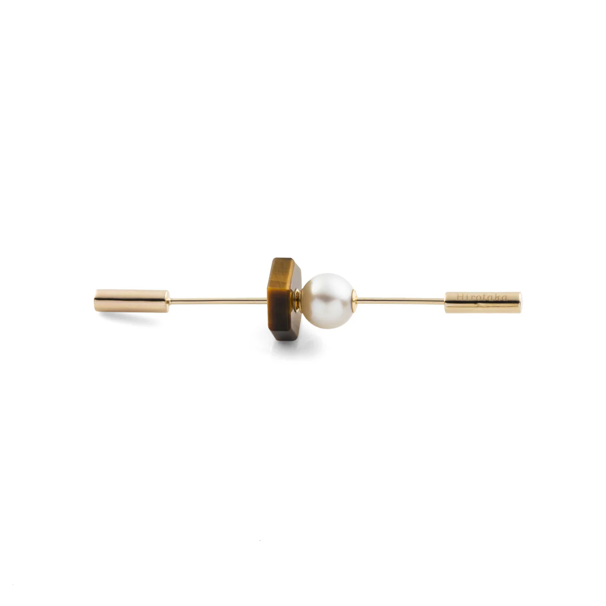 SPEAR Earring, Akoya Pearl & Tiger's Eye - Image 3