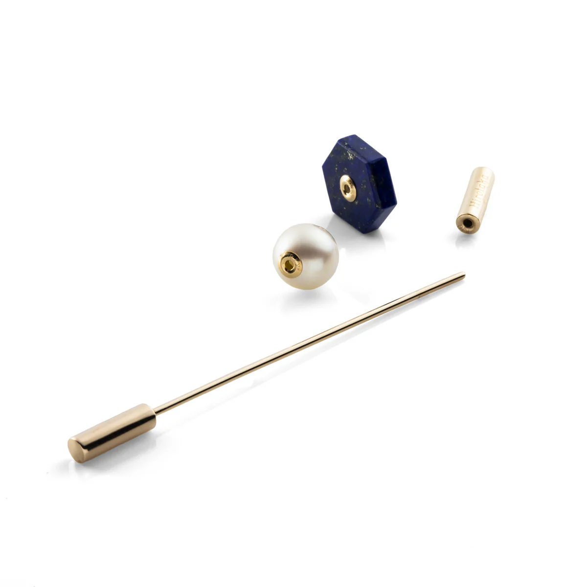 SPEAR Earring, Akoya Pearl & Lapis Lazuli - Image 4