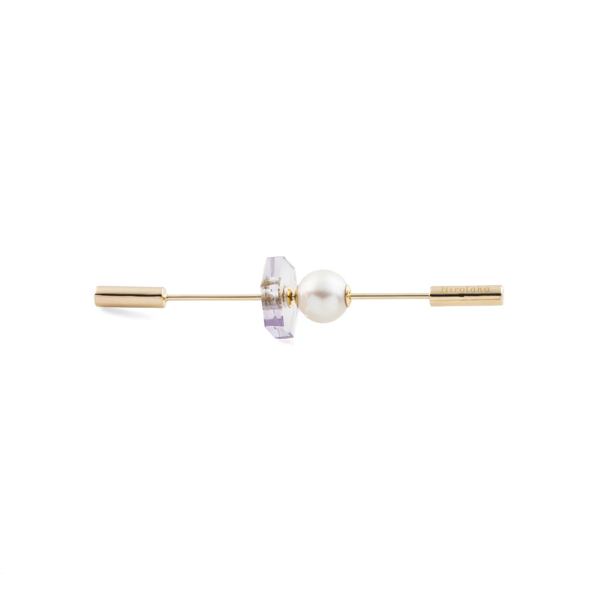 SPEAR Earring, Akoya Pearl & Amethyst - Image 3